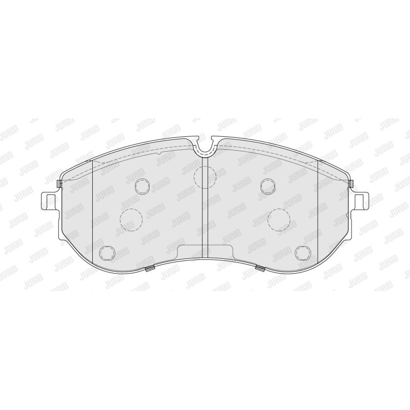 Jeu de 4 plaquettes de frein avant JURID 574110J - Visuel 1