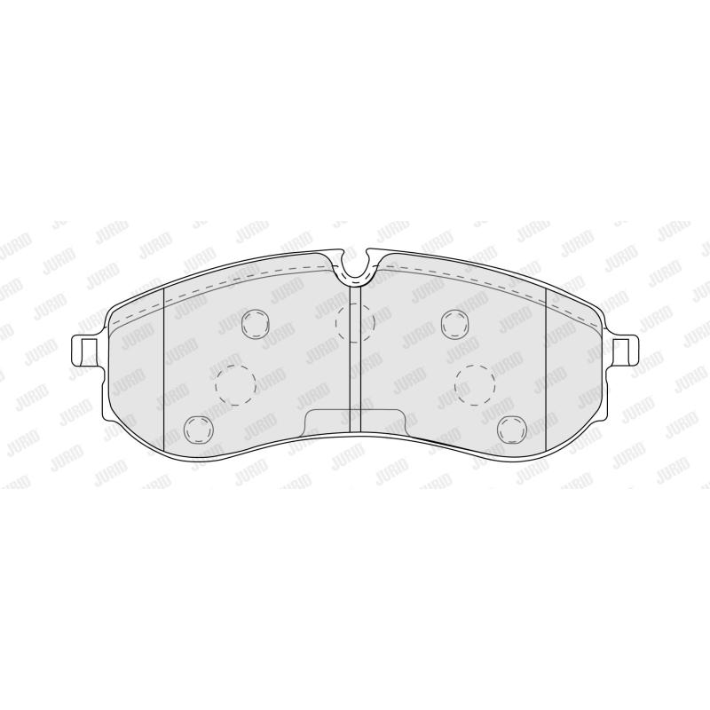 Jeu de 4 plaquettes de frein arrière JURID 574201J - Visuel 2