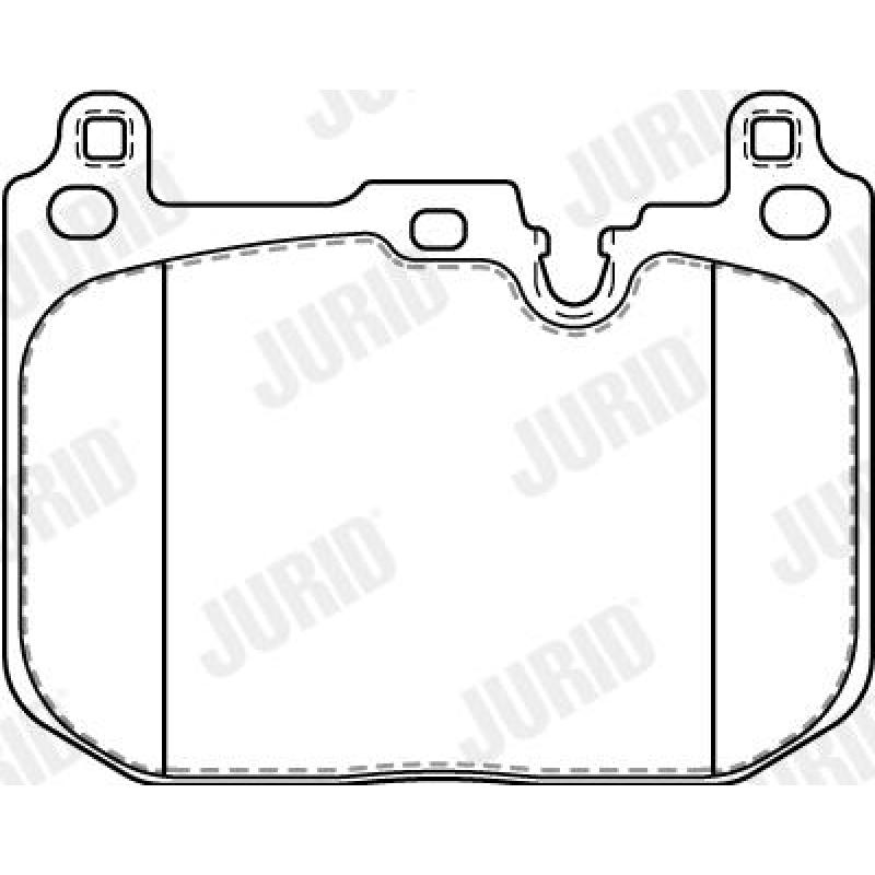 Jeu de 4 plaquettes de frein avant JURID 573854J - Visuel 1