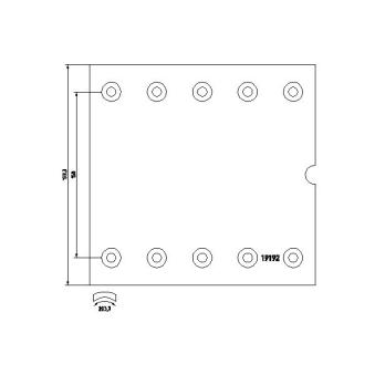 Kit de garnitures de frein, frein à tambour TEXTAR 1919201