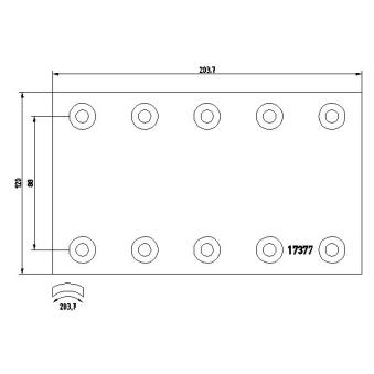 Kit de garnitures de frein, frein à tambour TEXTAR 1737707