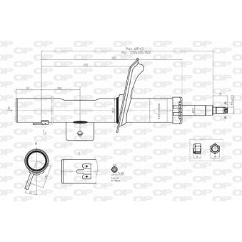 Amortisseur avant droit  OPEN PARTS SAB8184.31