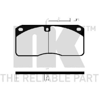 Jeu de 4 plaquettes de frein avant NK 224814