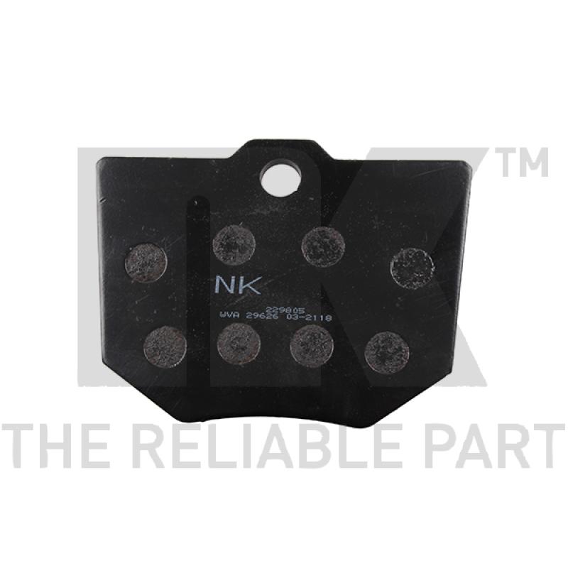 Jeu de 4 plaquettes de frein avant NK 229805 - Visuel 1