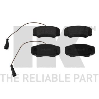 Jeu de 4 plaquettes de frein arrière NK 222267