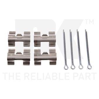 Kit d'accessoires, plaquette de frein à disque NK 79991027