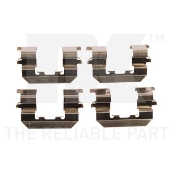 Kit d'accessoires, plaquette de frein à disque NK 7922967