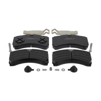 Jeu de 4 plaquettes de frein arrière BERAL