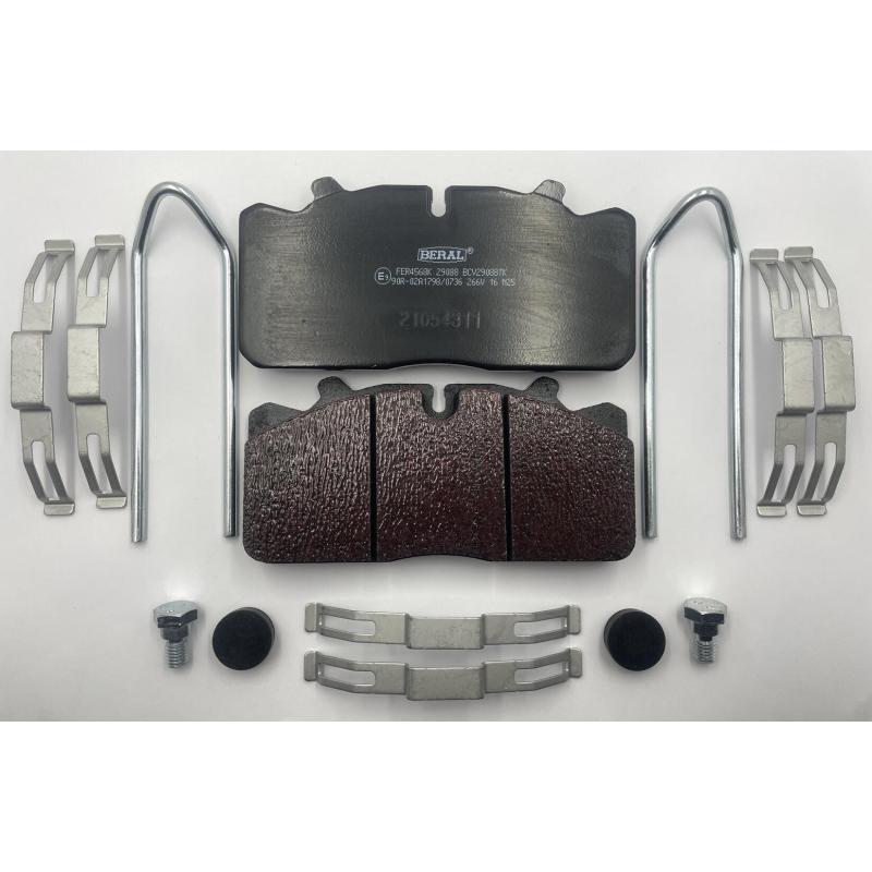 Jeu de 4 plaquettes de frein BERAL BCV29088TK - Visuel 1