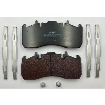 Jeu de 4 plaquettes de frein BERAL BCV29173TK