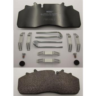 Jeu de 4 plaquettes de frein arrière BERAL BCV29159TK