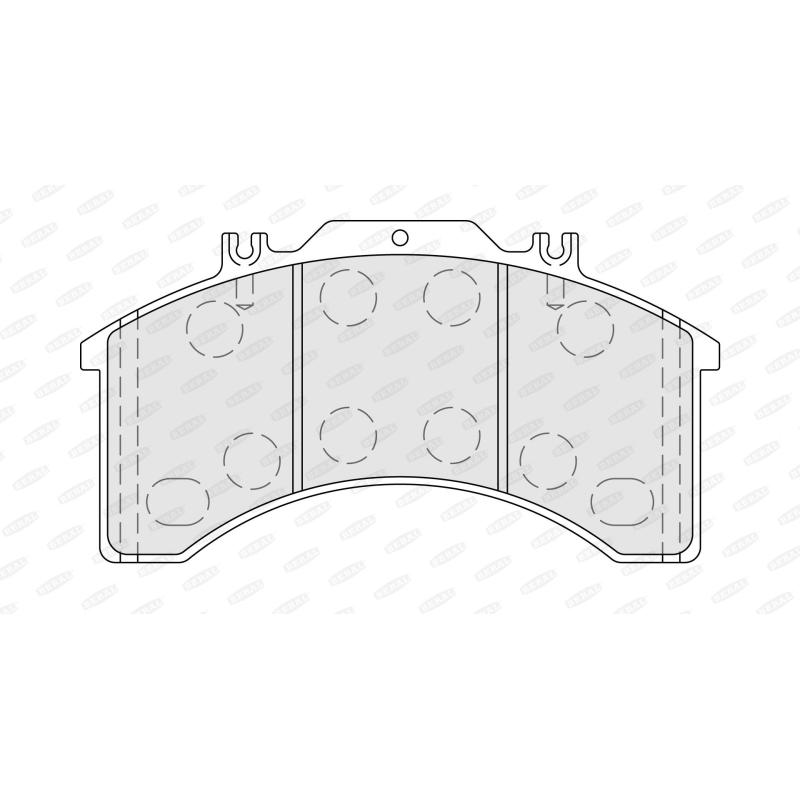 Jeu de 4 plaquettes de frein avant BERAL BCV29032T - Visuel 1