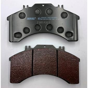 Jeu de 4 plaquettes de frein avant BERAL BCV29032T