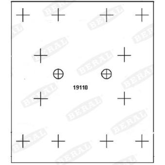 Garniture de sabot de frein BERAL KBL19109.9-1637
