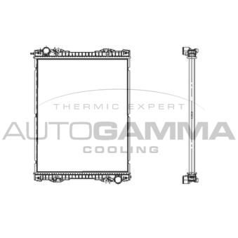 Radiateur, refroidissement du moteur AUTOGAMMA 404848
