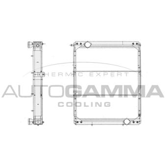 Radiateur, refroidissement du moteur AUTOGAMMA 404862