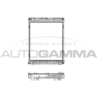 Radiateur, refroidissement du moteur AUTOGAMMA 404890