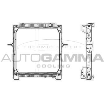 Radiateur, refroidissement du moteur AUTOGAMMA 404886