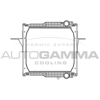 Radiateur, refroidissement du moteur AUTOGAMMA 404896