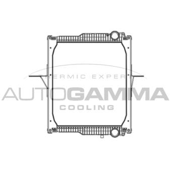 Radiateur, refroidissement du moteur AUTOGAMMA 404898
