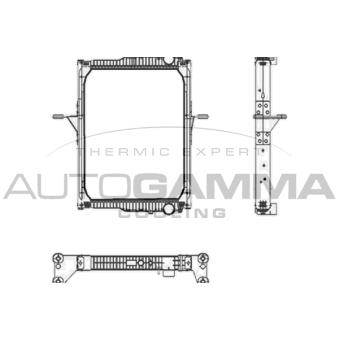 Radiateur, refroidissement du moteur AUTOGAMMA 404932