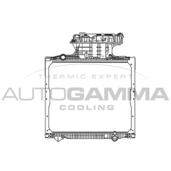 Radiateur, refroidissement du moteur AUTOGAMMA 404940