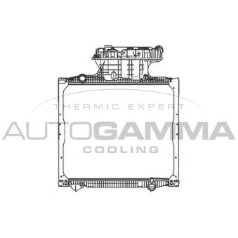 Radiateur, refroidissement du moteur AUTOGAMMA 404938