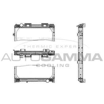 Radiateur, refroidissement du moteur AUTOGAMMA 404732