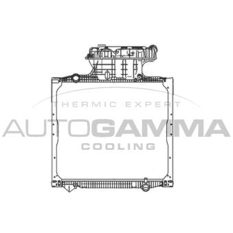 Radiateur, refroidissement du moteur AUTOGAMMA 404676