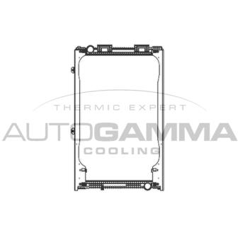Radiateur, refroidissement du moteur AUTOGAMMA 404438