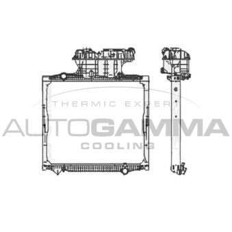 Radiateur, refroidissement du moteur AUTOGAMMA 404444