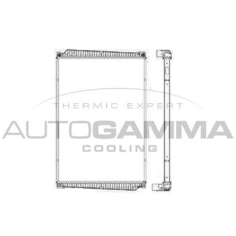 Radiateur, refroidissement du moteur AUTOGAMMA 405012