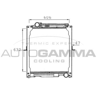 Radiateur, refroidissement du moteur AUTOGAMMA 401462