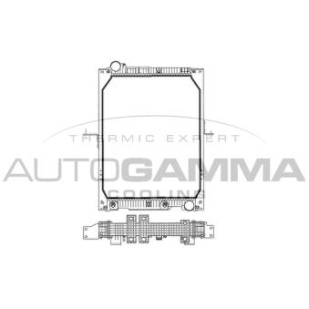 Radiateur, refroidissement du moteur AUTOGAMMA 401464
