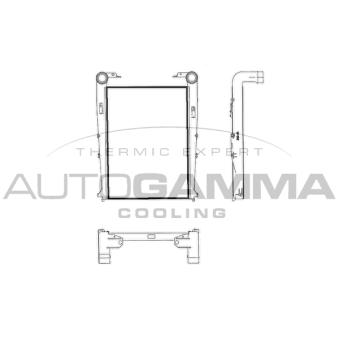 Intercooler, échangeur AUTOGAMMA 404194
