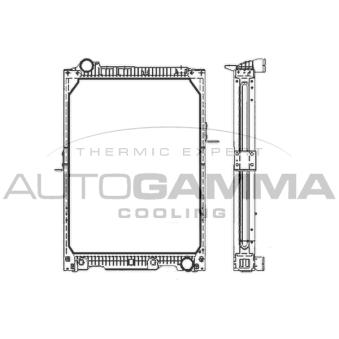 Radiateur, refroidissement du moteur AUTOGAMMA 404366