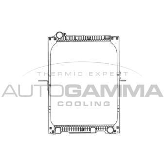 Radiateur, refroidissement du moteur AUTOGAMMA 404354