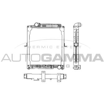 Radiateur, refroidissement du moteur AUTOGAMMA 403478