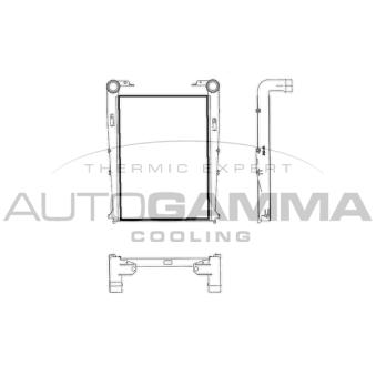 Intercooler, échangeur AUTOGAMMA 403668