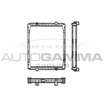 Radiateur, refroidissement du moteur AUTOGAMMA 401038