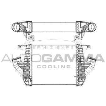 Intercooler, échangeur AUTOGAMMA 107511