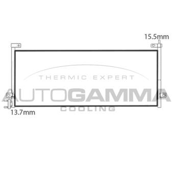 Condenseur, climatisation AUTOGAMMA 107680