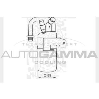 Filtre déshydratant, climatisation AUTOGAMMA 106395