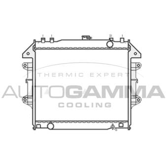 Radiateur, refroidissement du moteur AUTOGAMMA 107058