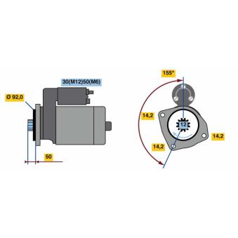 Démarreur BOSCH 0 986 022 980