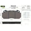 Jeu de 4 plaquettes de frein avant VALEO 882225 - Visuel 1