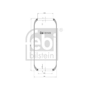 Soufflet à air, suspension pneumatique FEBI BILSTEIN 39149