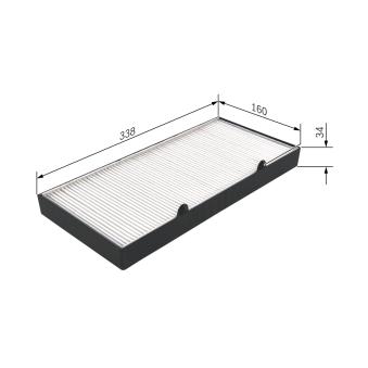 Filtre, air de l'habitacle BOSCH 1 987 435 063