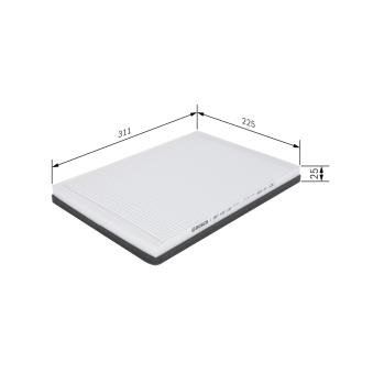 Filtre, air de l'habitacle BOSCH 1 987 432 152