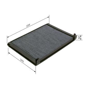 Filtre, air de l'habitacle BOSCH 1 987 435 563